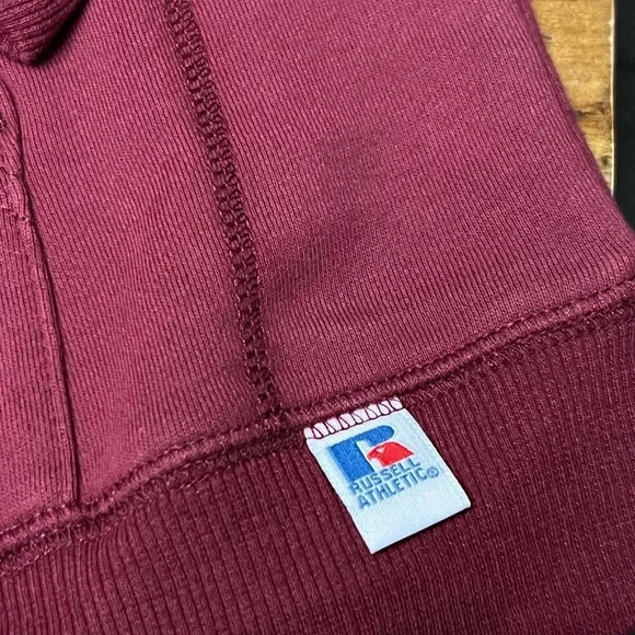 Russell Athletic Maroon Zip-Up Hoodie - Picture 7 of 10